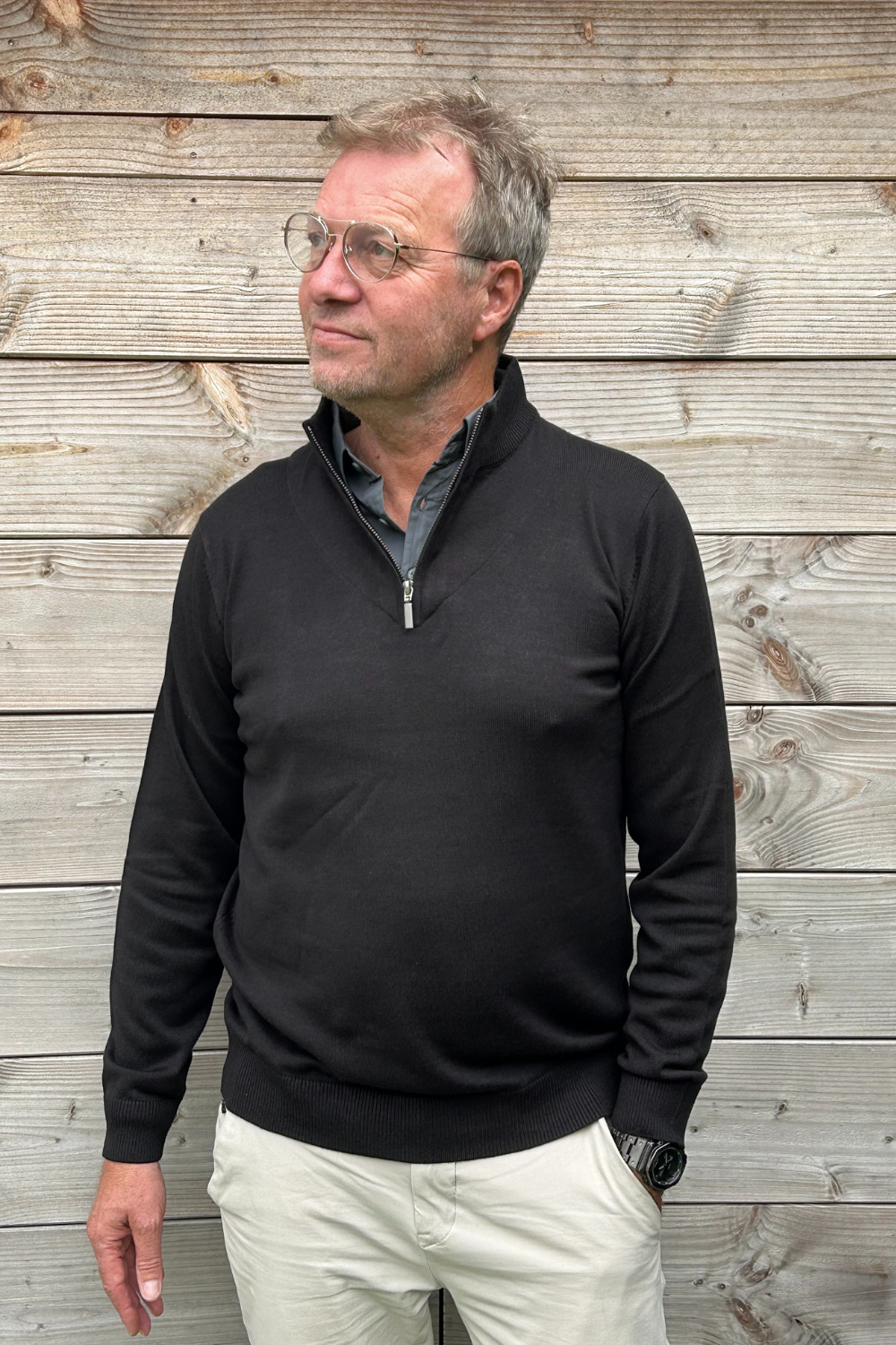 Schipperstrui zwart